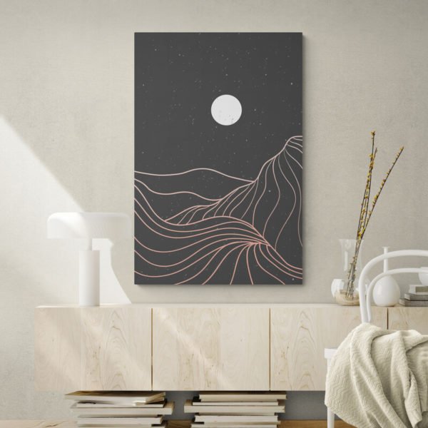 Dibujo Luna Minimalista
