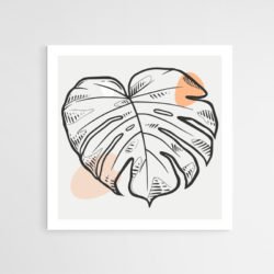 Dibujo Hoja Minimalista