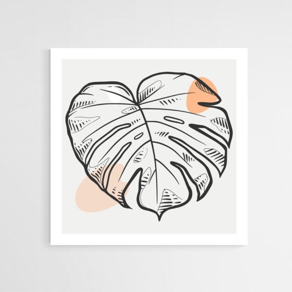 Dibujo Hoja Minimalista