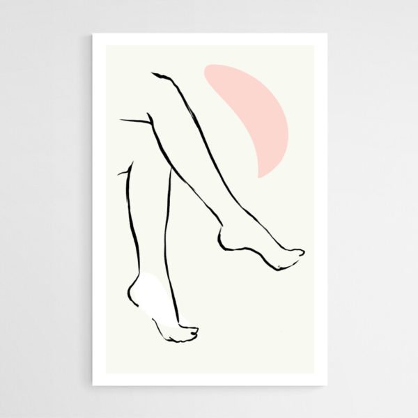Dibujo Pierna Minimalista