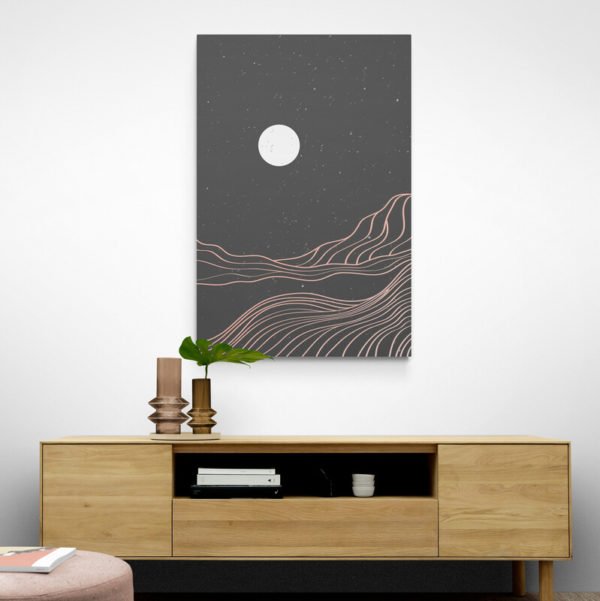 Dibujo Minimalista Blanco y Negro