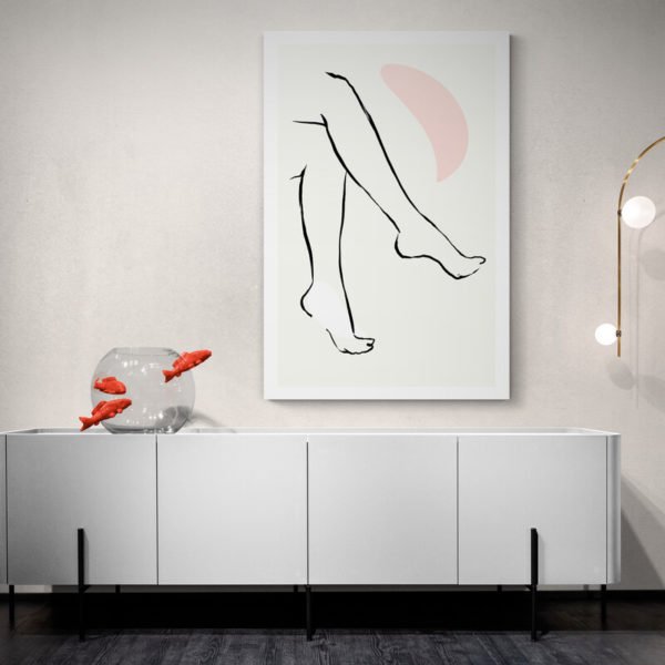Dibujo Pierna Minimalista