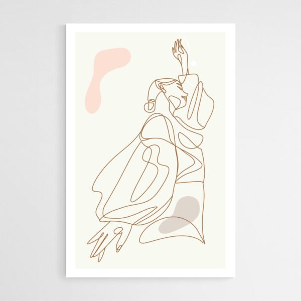 Dibujo Bailarina Minimalista