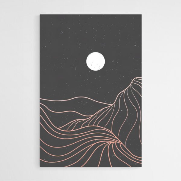 Dibujo Luna Minimalista