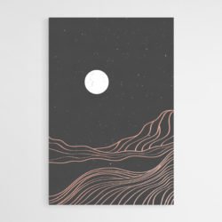 Dibujo Minimalista Blanco y Negro