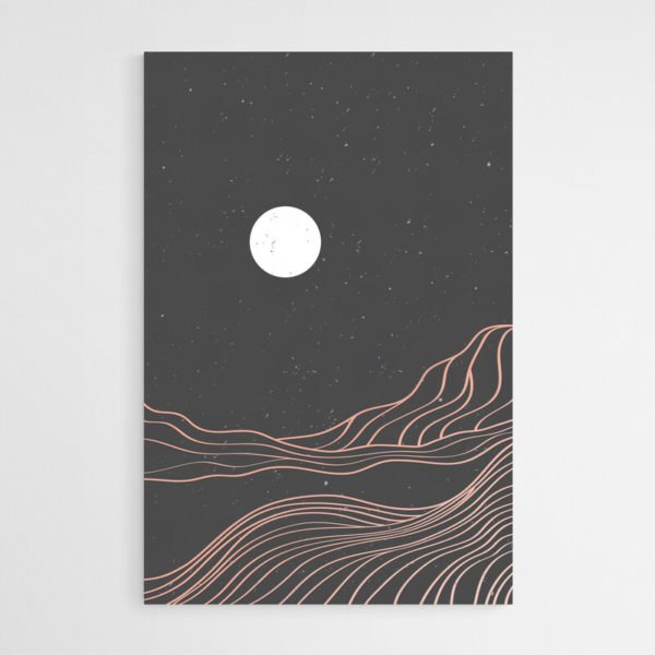 Dibujo Minimalista Blanco y Negro