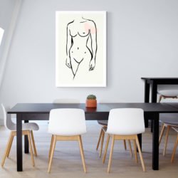 Cuadro Mujer Desnuda Minimalista
