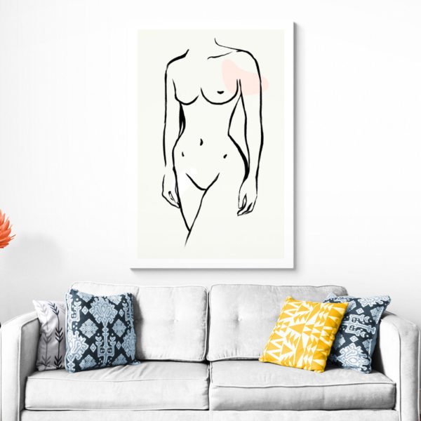 Cuadro Mujer Desnuda Minimalista