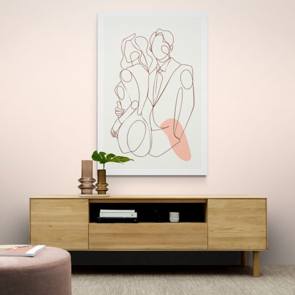 Cuadro Silueta Pareja