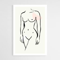 Cuadro Mujer Desnuda Minimalista