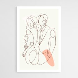 Cuadro Silueta Pareja