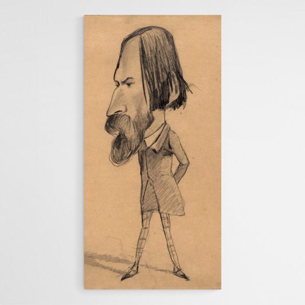 Caricatura de Auguste Vacquerie - Monet