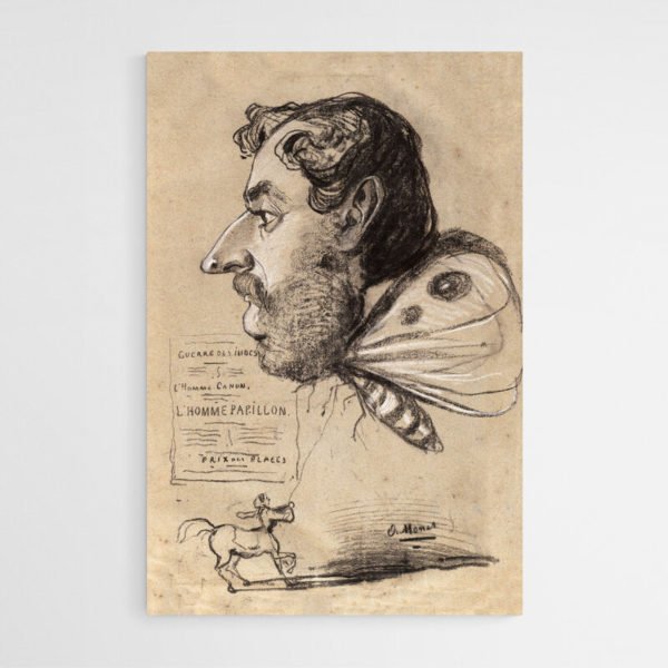 Caricatura de Jules Didier - Hombre Mariposa - Monet