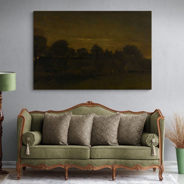 Pueblo Granjero al Crepúsculo - Van Gogh