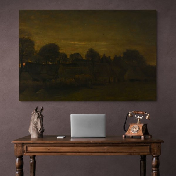 Pueblo Granjero al Crepúsculo - Van Gogh