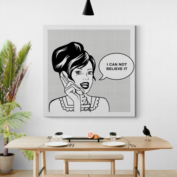 Cuadro Pop Art Blanco y Negro