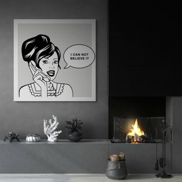 Cuadro Pop Art Blanco y Negro