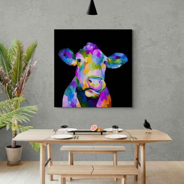 Cuadro Vaca Pop Art