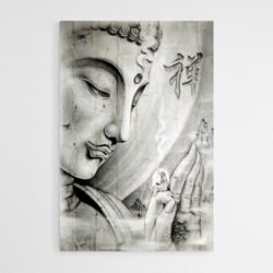 Cuadro Buda Gris