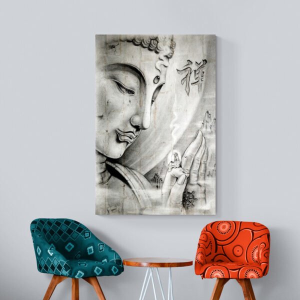 Cuadro Buda Gris