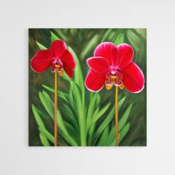 Cuadro Orquídea Roja