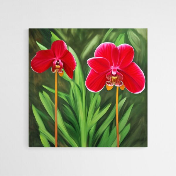 Cuadro Orquídea Roja