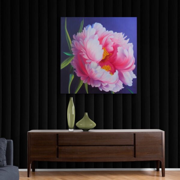 Cuadro Pintura Peonía