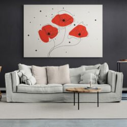 Cuadro Amapola Roja