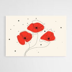 Cuadro Amapola Roja