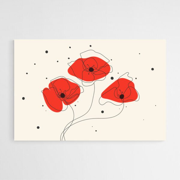 Cuadro Amapola Roja