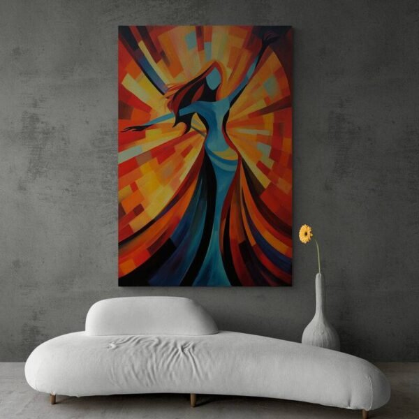 Cuadro Pintura Bailarina Moderna