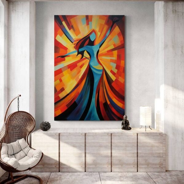 Cuadro Pintura Bailarina Moderna
