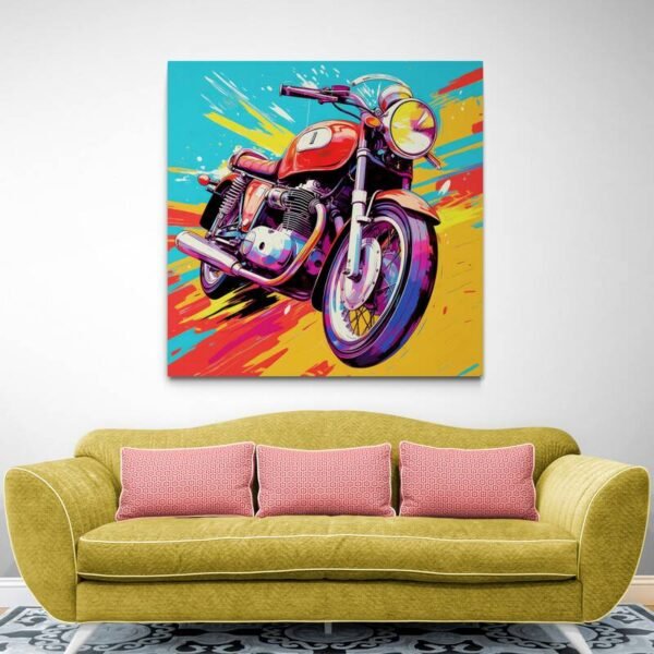 Cuadro Pop Art Moto