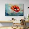 Cuadro Pintura Amapola Moderna