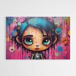 Cuadro Street Art Dibujos Animados