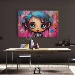 Cuadro Street Art Dibujos Animados