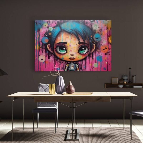 Cuadro Street Art Dibujos Animados