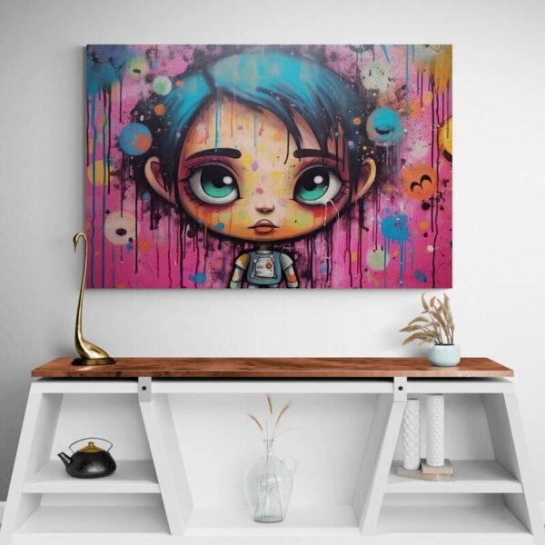 Cuadro Street Art Dibujos Animados