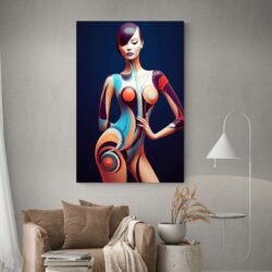 Cuadro Mujer Desnuda Abstracto