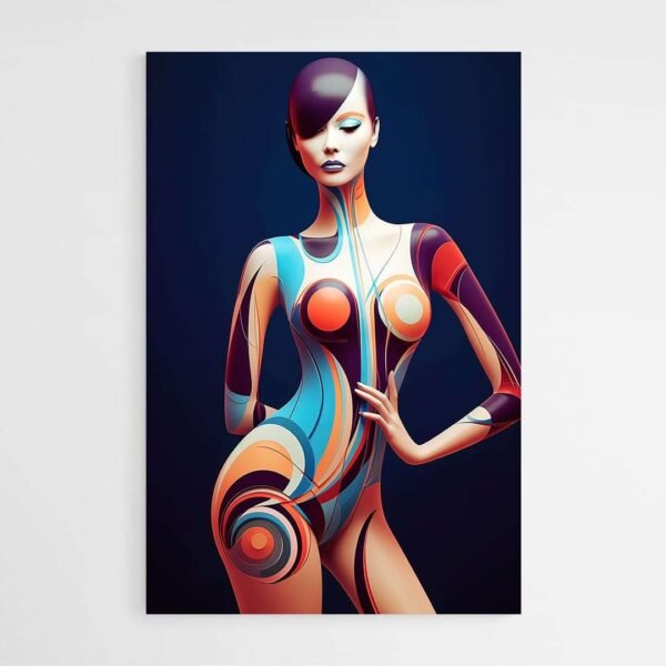 Cuadro Mujer Desnuda Abstracto