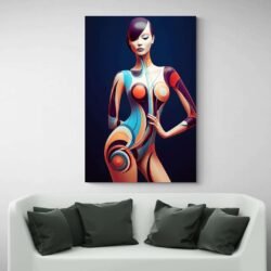 Cuadro Mujer Desnuda Abstracto