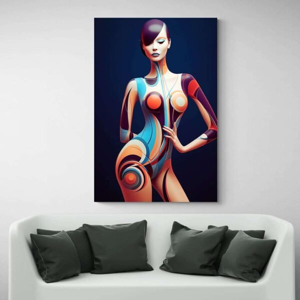 Cuadro Mujer Desnuda Abstracto