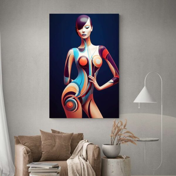 Cuadro Mujer Desnuda Abstracto